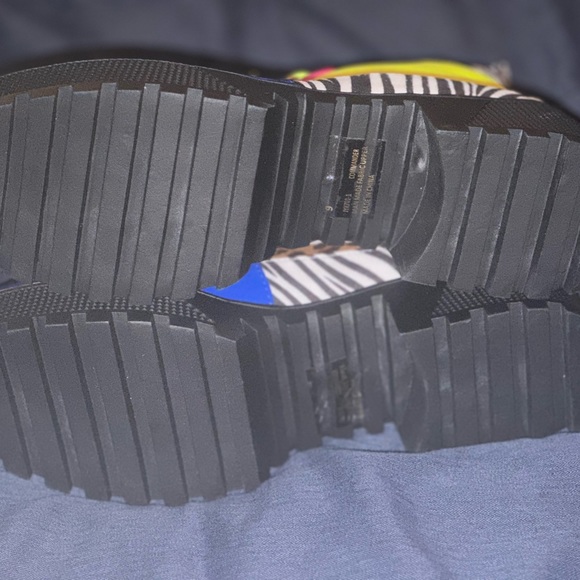 Multicolor Lace Up combat boots - Picture 2 of 3